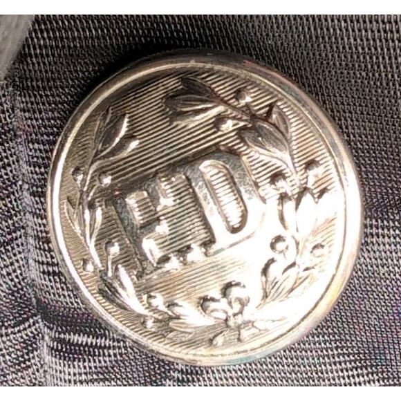 VTG Tuffy Jac Fire Fighter Department Bomber Jacket Mens Size 40L / M Black READ - Picture 10 of 16